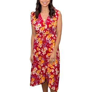 & Other Stories Floral Wrap Dress Size 10